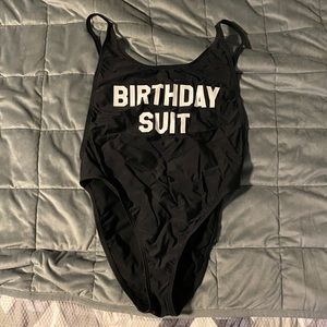 Birthday suit one piece